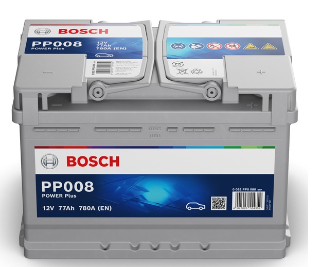 Acumulator auto BOSCH Power + Line 12V 77Ah EN 780A 278x175x190mm